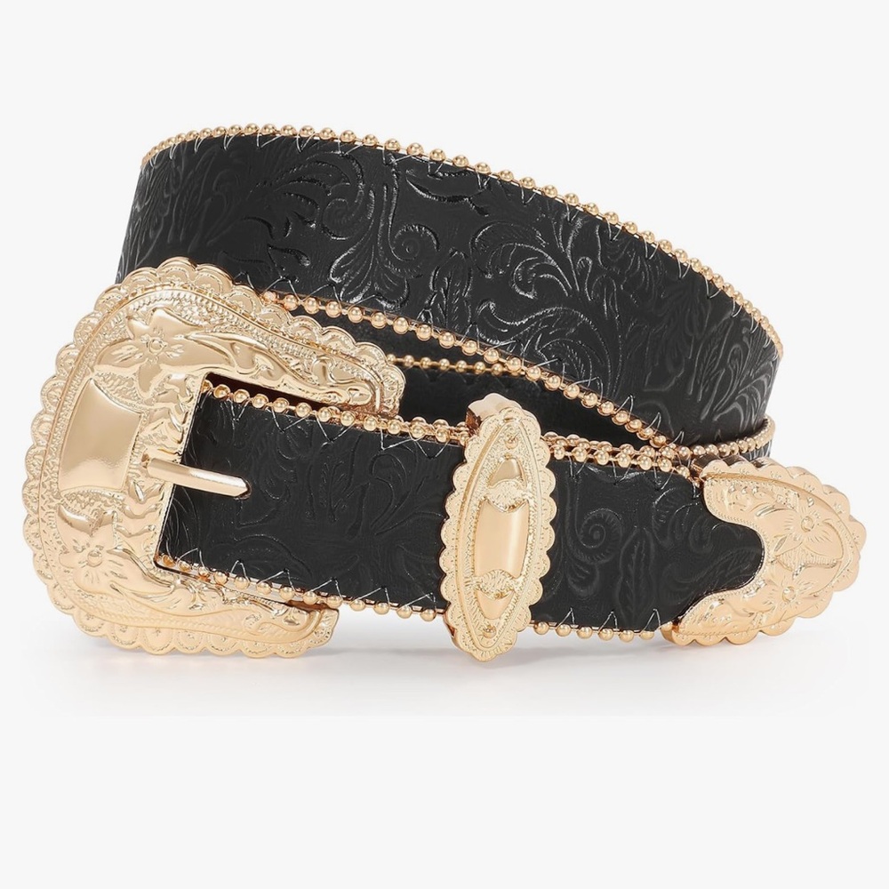 Western Floral Fashion Belt